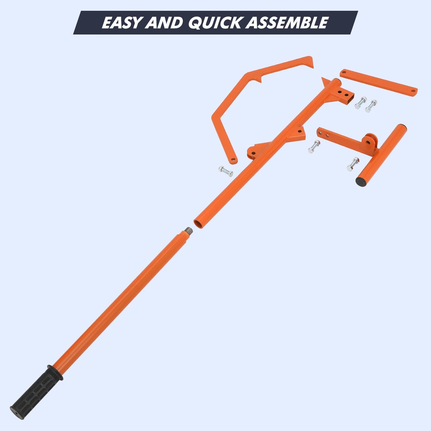 Garvee 51 Inch Timberjack Log Lifter, Adjustable Log Roller Cant Hook, Log Roller Tool Heavy Duty Steel Log Jack, Logging Tools for Rolling and Raising Up The Logs with Grip Handle