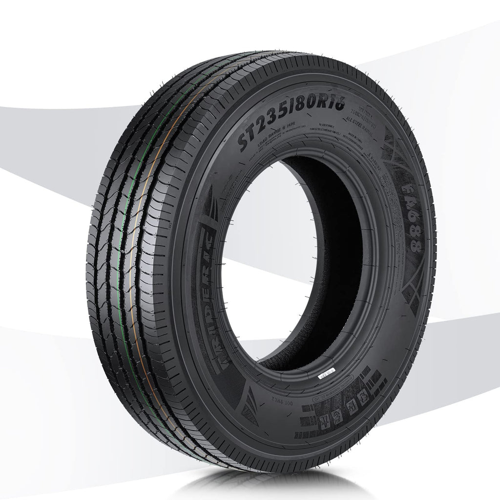 Garvee All Terrain Radial Tire,Set Of 2 All Season 235/80R16 14PR Heavy Duty Trailer Tire, Load Range G
