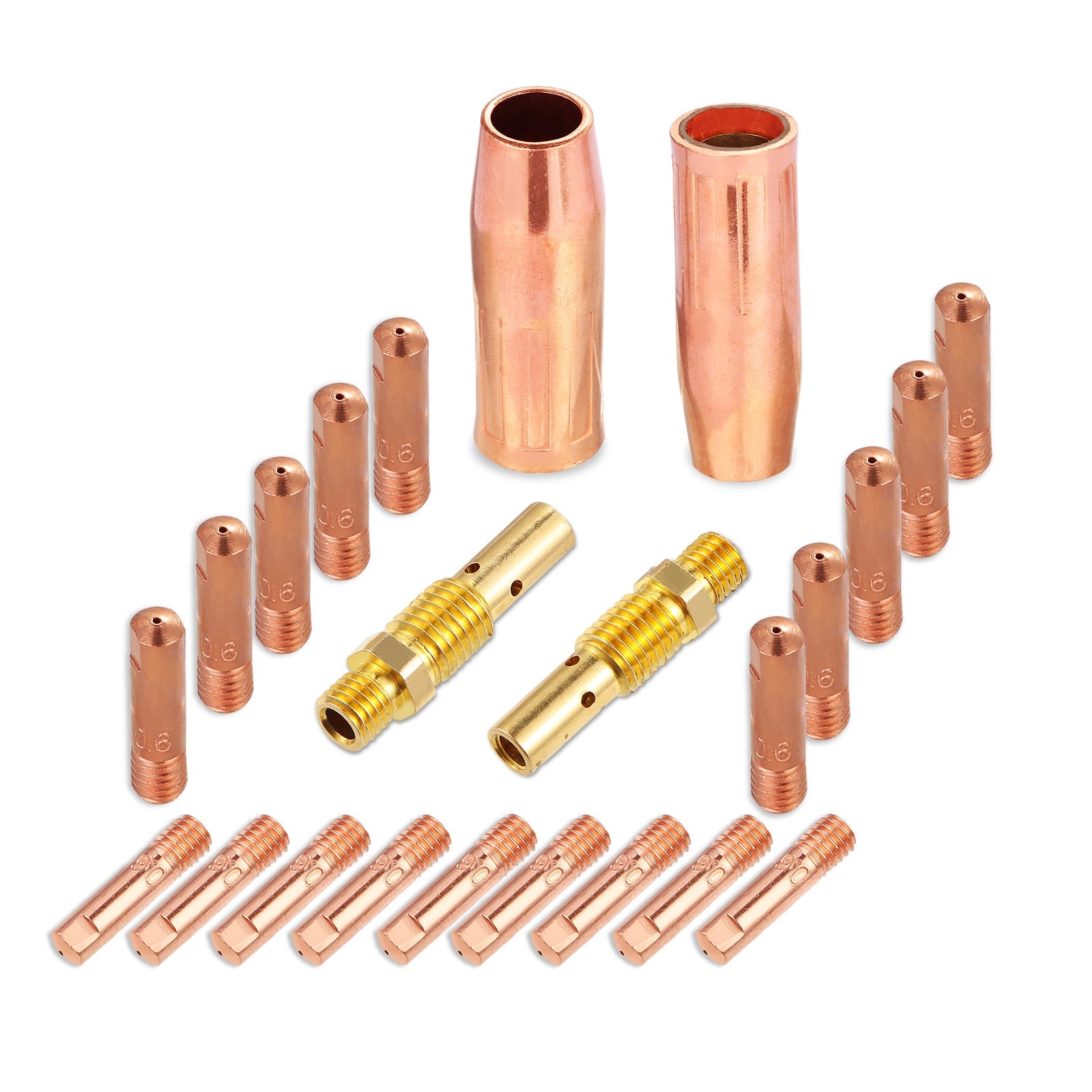 Garvee MIG Welding Gun Accessory Kit .023" Tip Nozzle Diffuser Replacement for Universal MIG Guns 24 Pieces