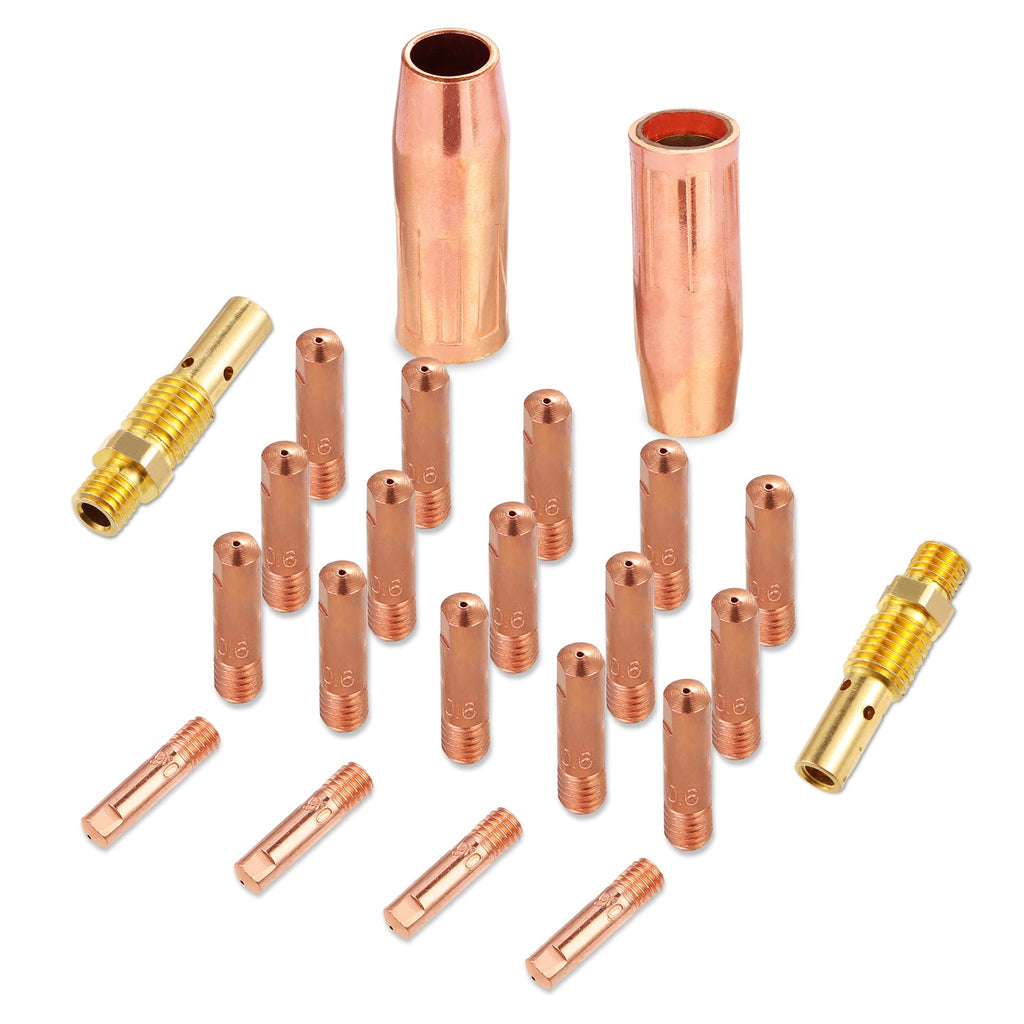 Garvee MIG Welding Gun Accessory Kit .023" Tip Nozzle Diffuser Replacement for Universal MIG Guns 24 Pieces