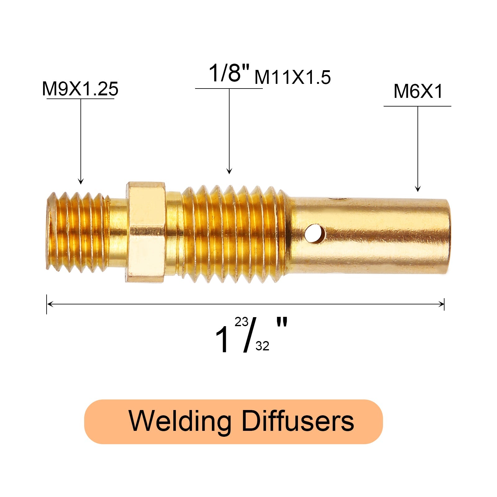 Garvee MIG Welding Gun Accessory Kit .023" Tip Nozzle Diffuser Replacement for Universal MIG Guns 24 Pieces