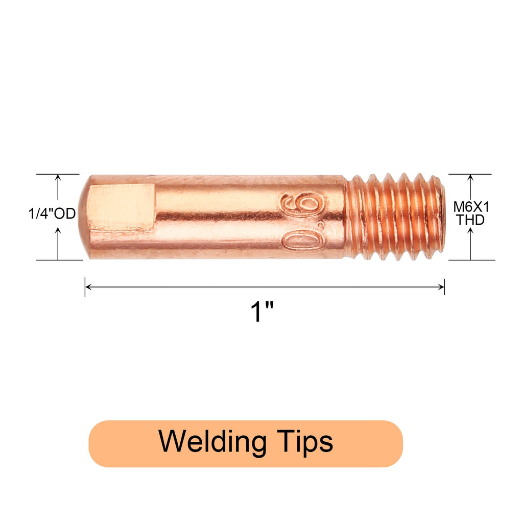 Garvee MIG Welding Gun Accessory Kit .023" Tip Nozzle Diffuser Replacement for Universal MIG Guns 24 Pieces