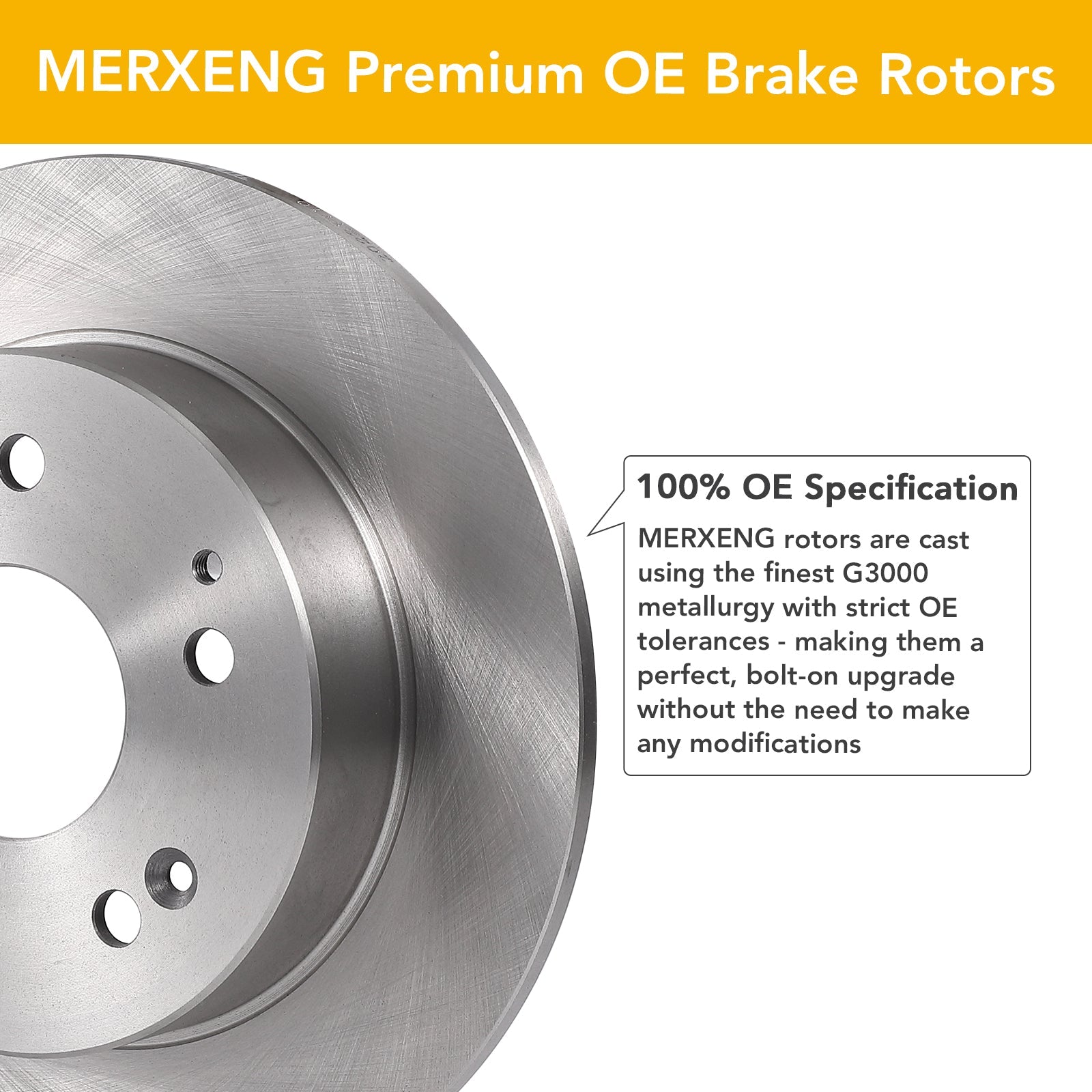 Garvee Premium Ceramic Disc Rear Brake Rotor Compatible With ACCORD TSX Rear Aluminum-Zinc Coating Rust Resistant