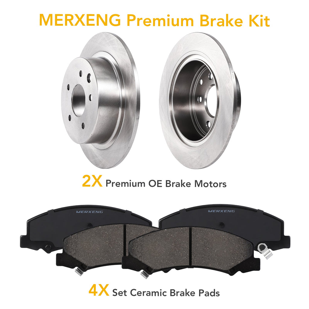 Garvee Premium Ceramic Disc Front Brake Rotor Compatible With Impala Monte Carlo Lucerne Front Aluminum-Zinc Coated Rust Resistant