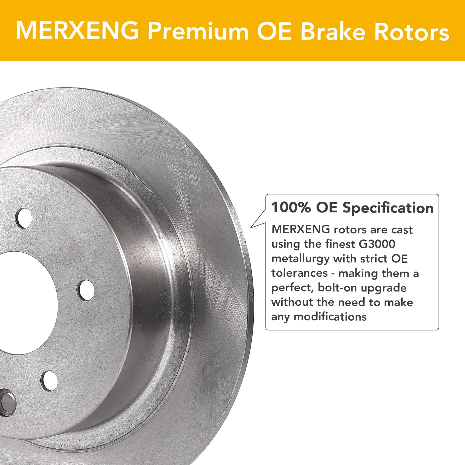 Garvee Premium Ceramic Disc Front Brake Rotor Compatible With Impala Monte Carlo Lucerne Front Aluminum-Zinc Coated Rust Resistant