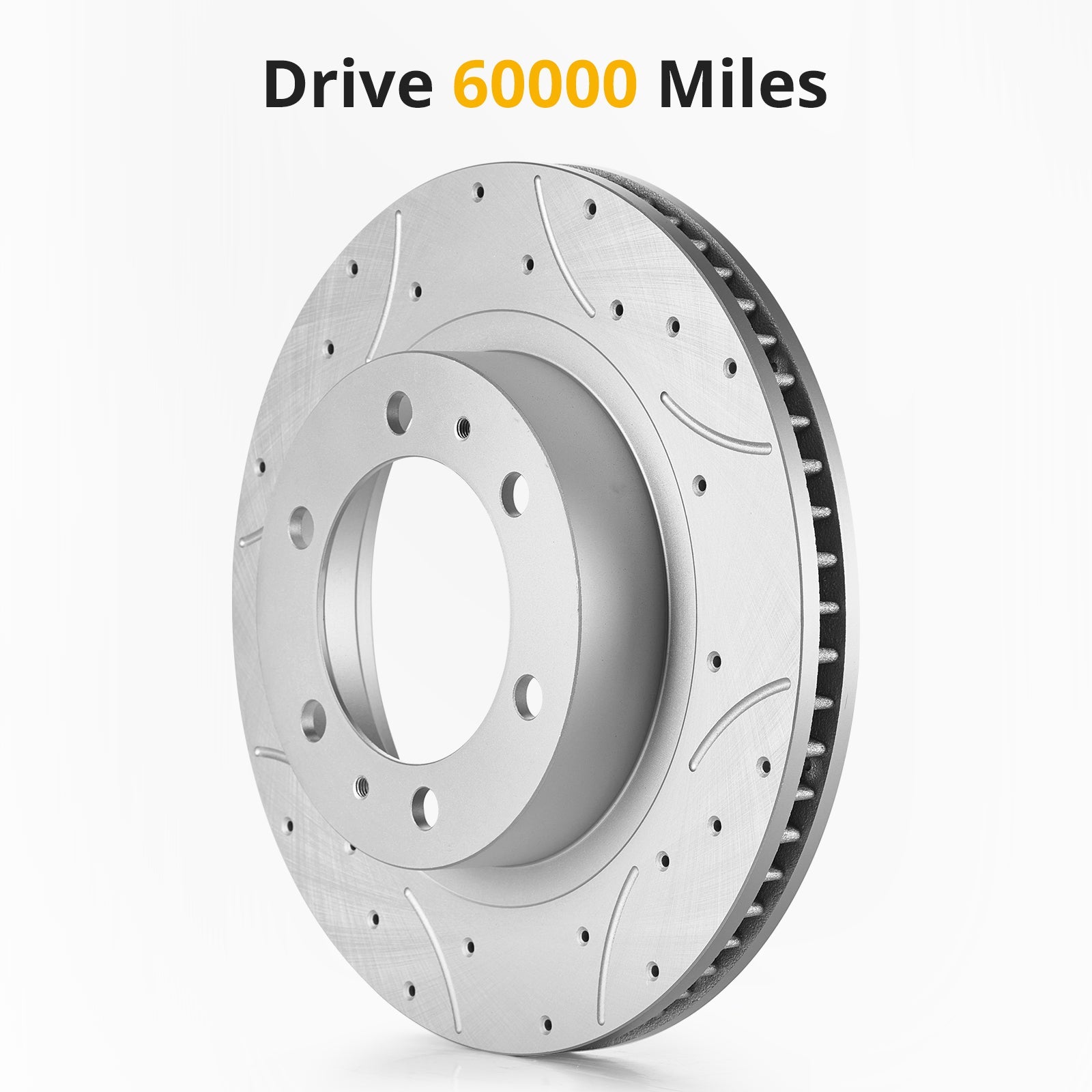 Garvee Premium Ceramic Disc Rear Brake Rotor Compatible With JEEP WRANGLER JK Rear Aluminum-Zinc Coated Durable Rust-Resistant