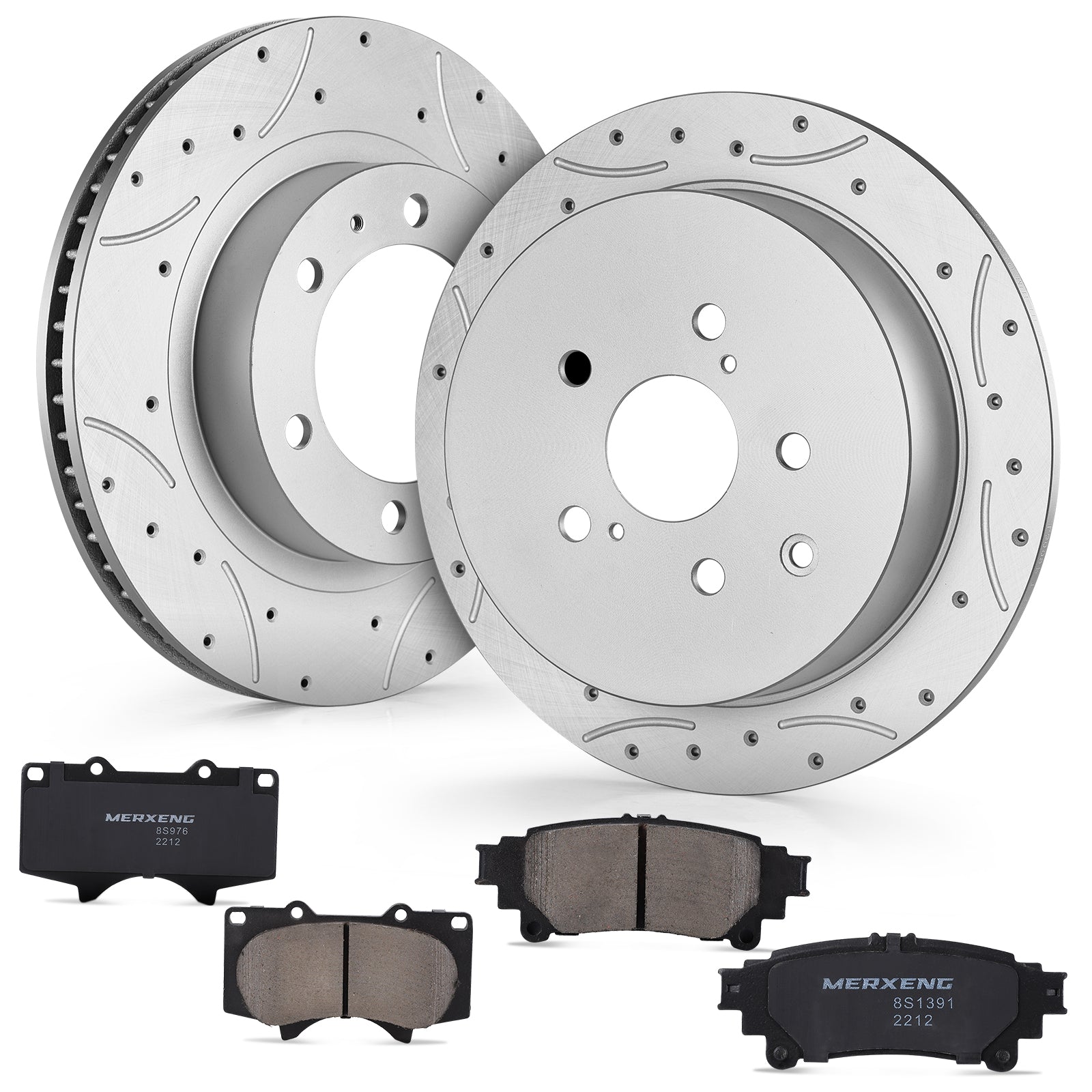 Garvee Premium Ceramic Disc Rear Brake Rotor Compatible With JEEP WRANGLER JEEP WRANGLER JK Rear Aluminum-Zinc Coating