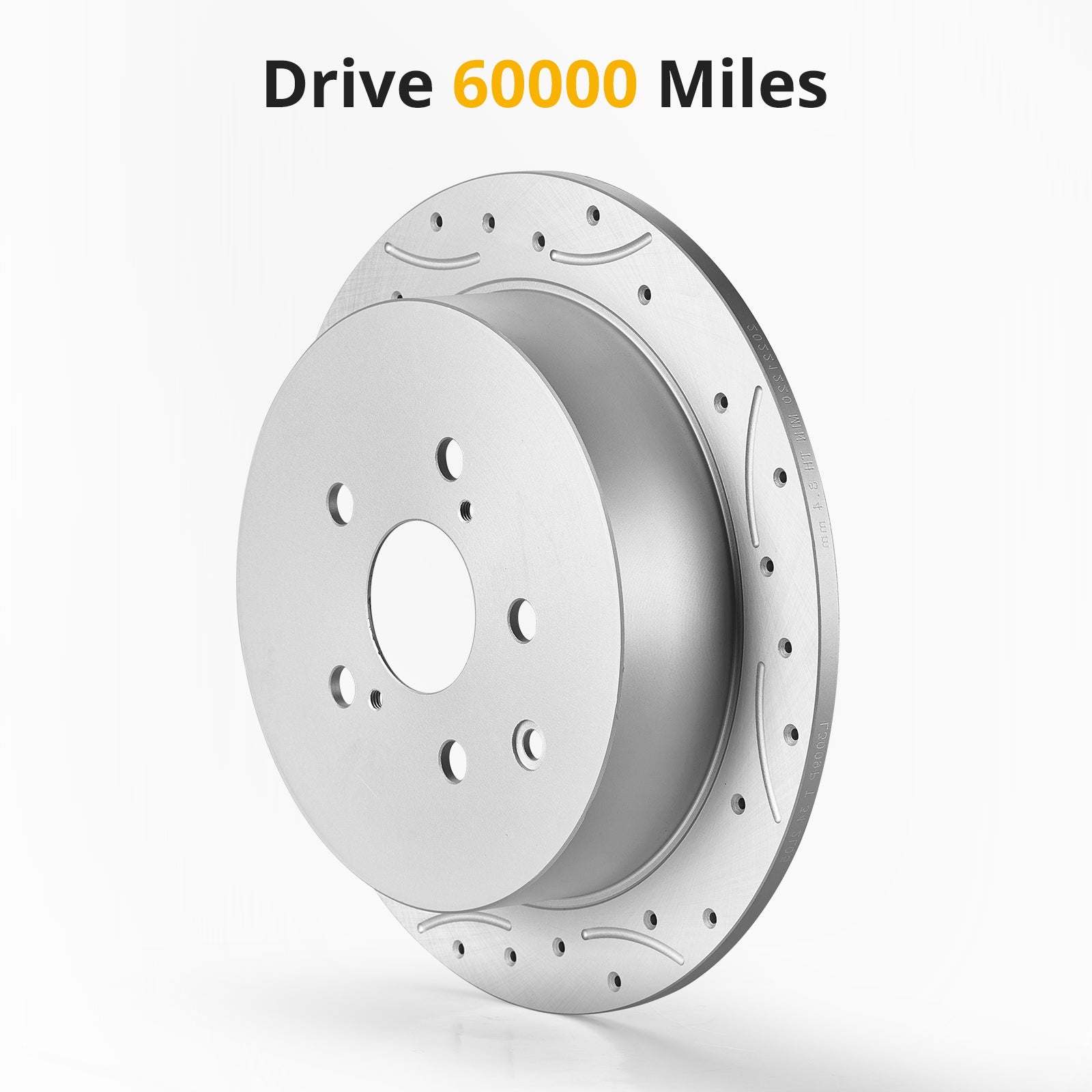 Garvee Premium Ceramic Disc Rear Brake Rotor Compatible With JEEP WRANGLER JEEP WRANGLER JK Rear Aluminum-Zinc Coating