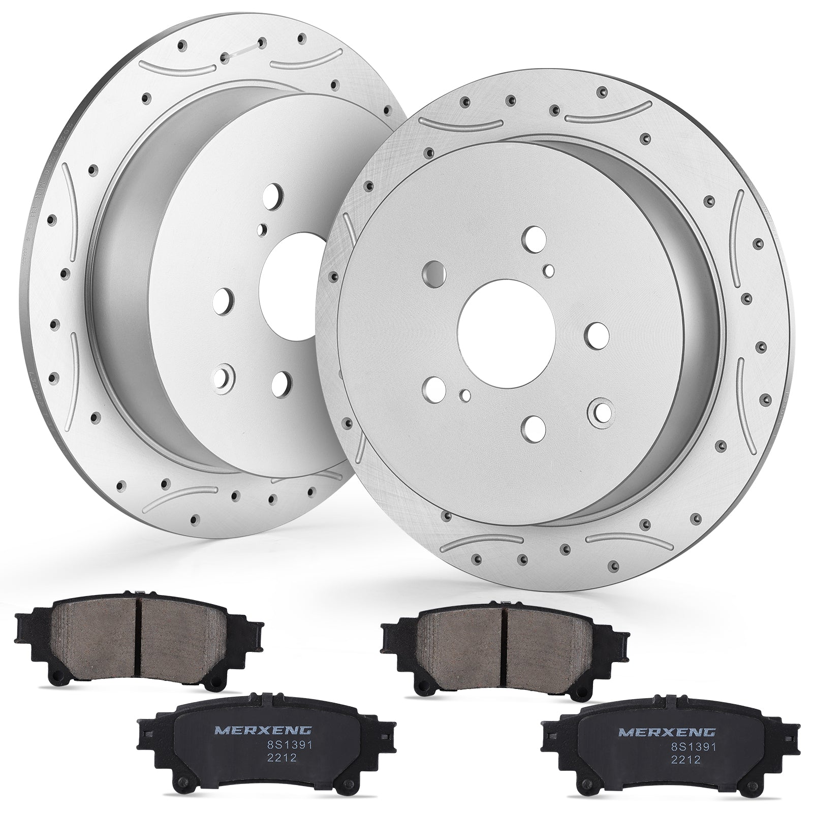 Garvee Premium Ceramic Disc Rear Brake Rotor Compatible With JEEP WRANGLER JEEP WRANGLER JK Rear Aluminum-Zinc Coating