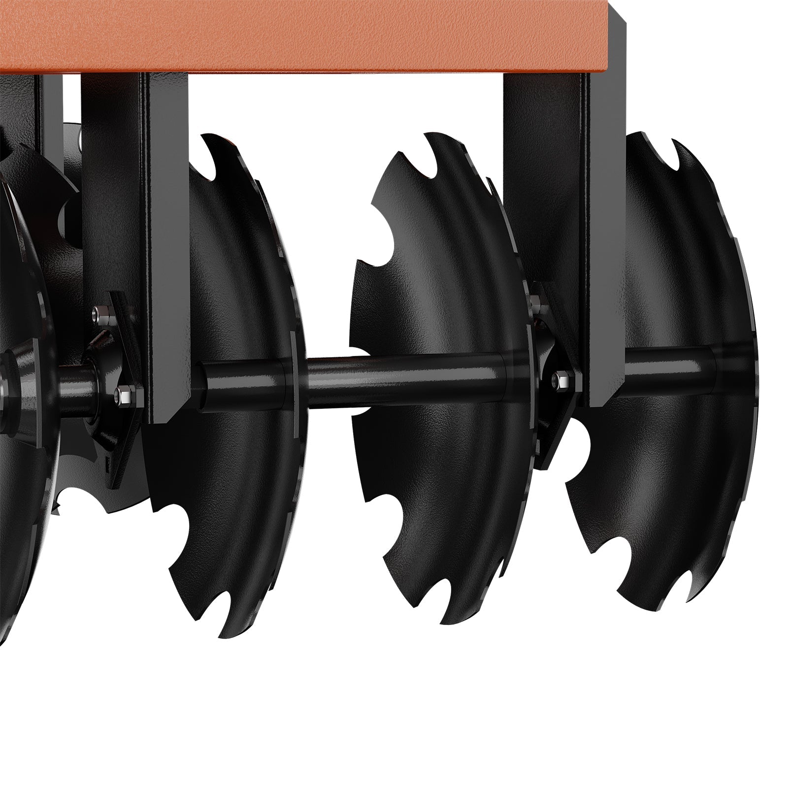 Garvee 5ft Disc Harrow Plow Tractor Attachment – 3-Point Hitch, 16” Notched Discs for Field Cultivation & Soil Preparation
