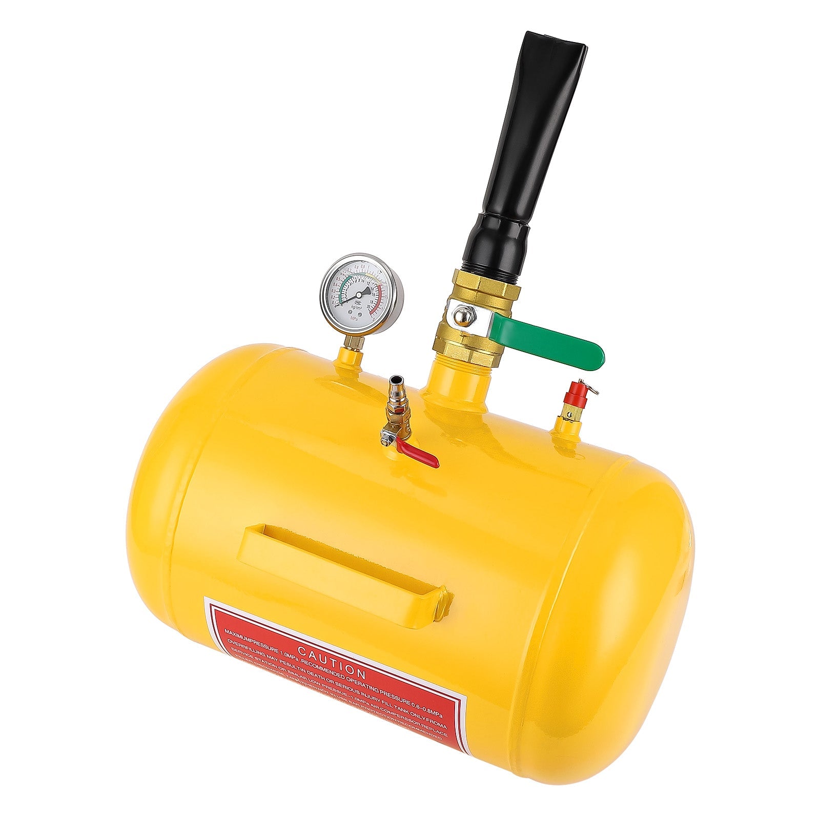 Garvee Air Tire Bead Seater, 5 Gallon Tire Bead Blaster Tool Inflator Tank w/Pressure Gauge & Handle, 120 Psi Heavy Duty Blaster Tool Seating Tire Inflator for Truck Atv, Yellow