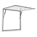 Garvee Concession Window, 36" x 36" Aluminum Alloy Food Truck Service Window, Concession Stand Serving Window Door with Double-Point Fork Lock, Concession Awning Door Up to 85 Degrees, Glass Not Included