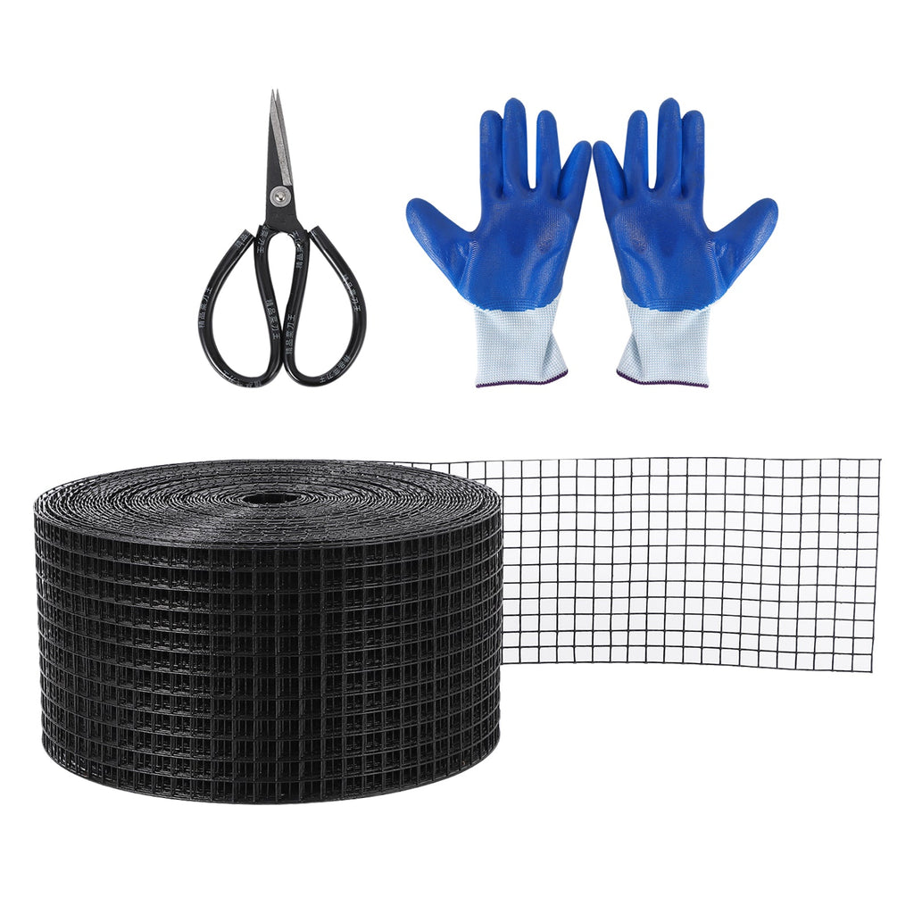 Garvee 6in x 50ft Bird Mesh Guard Livestock Chicken& Solar Panel Fencing – Galvanized Steel Wire Screen with PVC Coating, Durable & Easy to Install