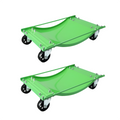 Garvee Car Wheel Dolly Set of 2, Garvee 5000 LBS Vehicle Rollers Dolly for Moving Car with Heavy Duty 3.5 Inch Steel Wheels, 23.8in x 14.4in