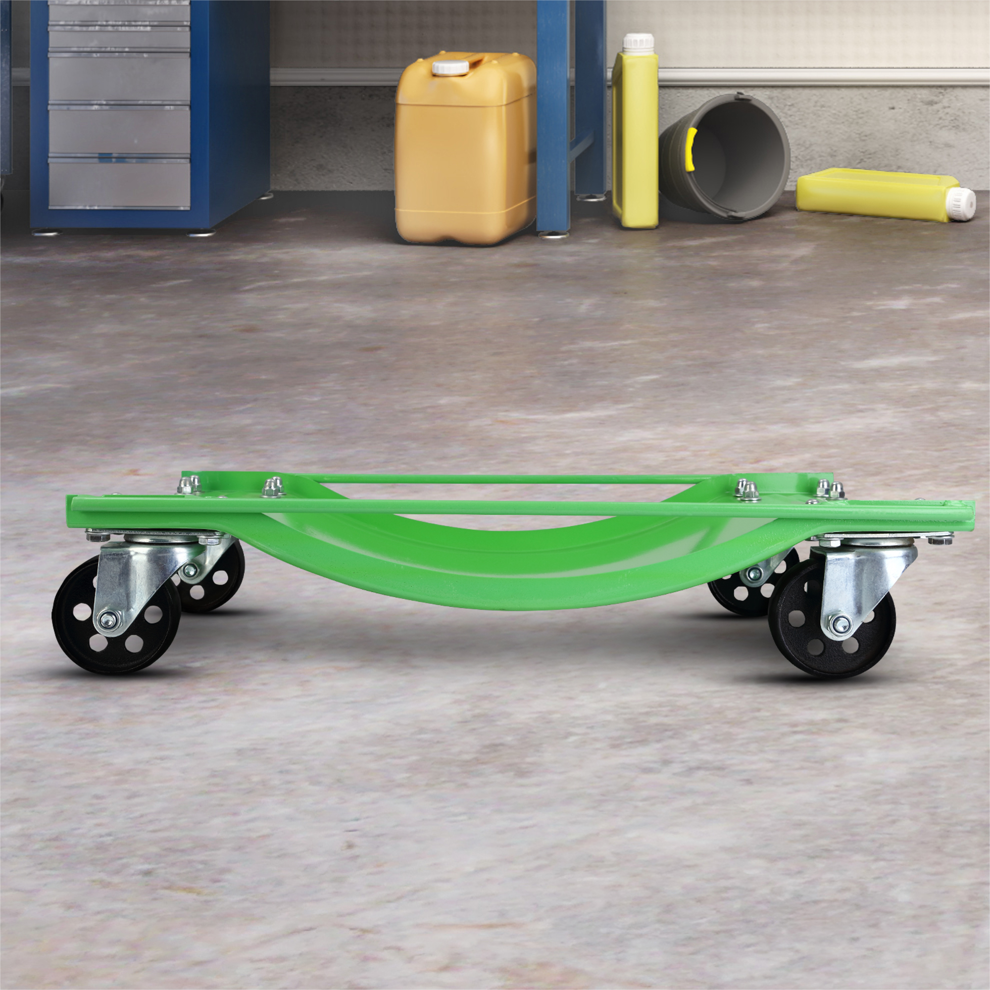 Garvee Car Wheel Dolly Set of 2, Garvee 5000 LBS Vehicle Rollers Dolly for Moving Car with Heavy Duty 3.5 Inch Steel Wheels, 23.8in x 14.4in
