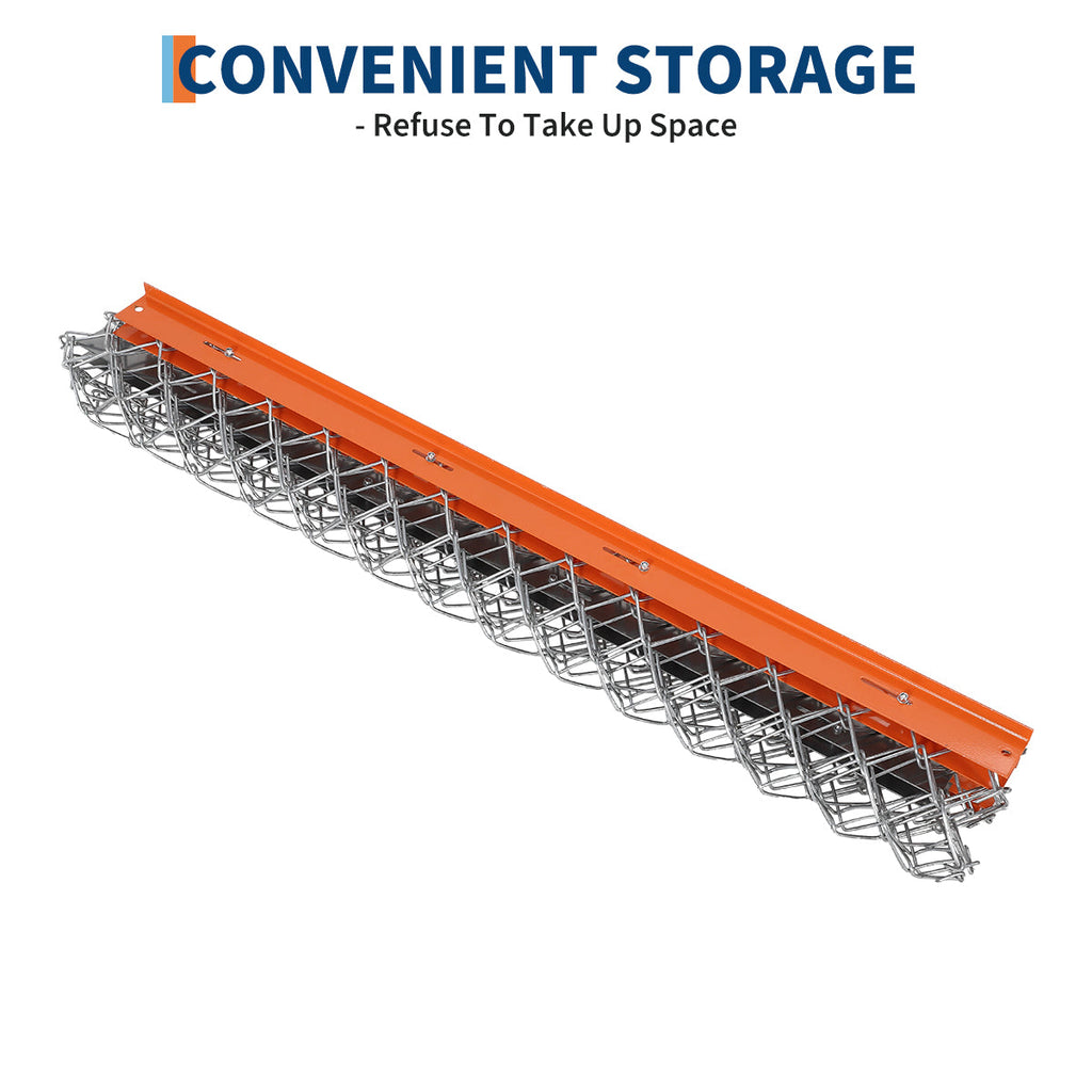 Garvee Heavy Duty Chain Drag Harrow for ATV/UTV – Rugged Steel Landscape Leveling Rake & Driveway Leveler – Appropriate for Farm, Garden & Pasture Maintenance – Collapsible Design – 5Ft*4Ft + Orange Iron Plate