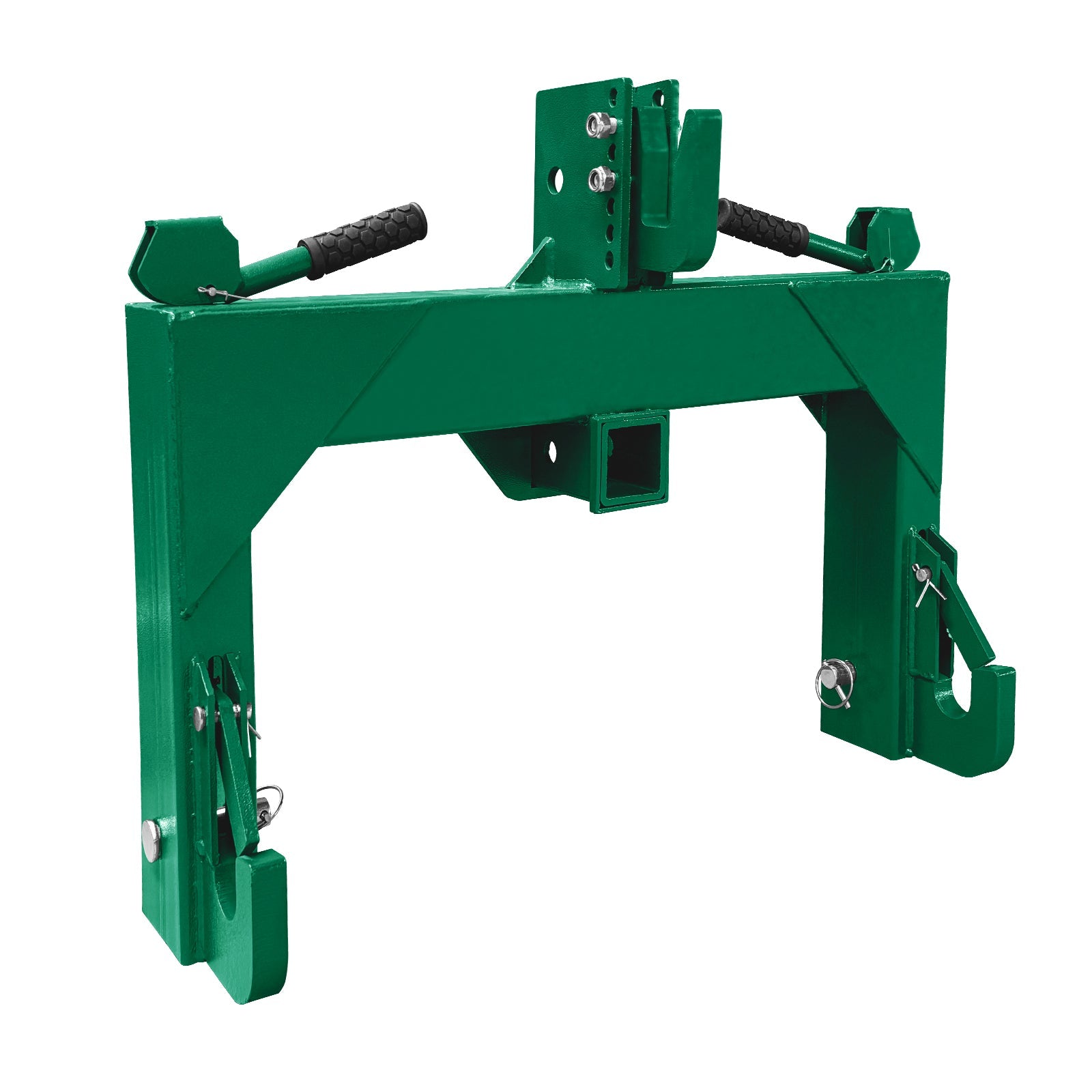 Garvee 3 Point Quick Hitch for Category 1 Tractor, 3000 Lbs Capacity 3-Pt Attachment with 2 Inch Receiver Hitch, 5 Position Adjustable Top Hook for Easy Tractor Implement Connection