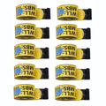 Garvee 4" x 30' Heavy Duty Truck Straps with Flat Hooks for Flatbed Trucks Trailers Farms Towing Tree Saver, Yellow, 10 Pack