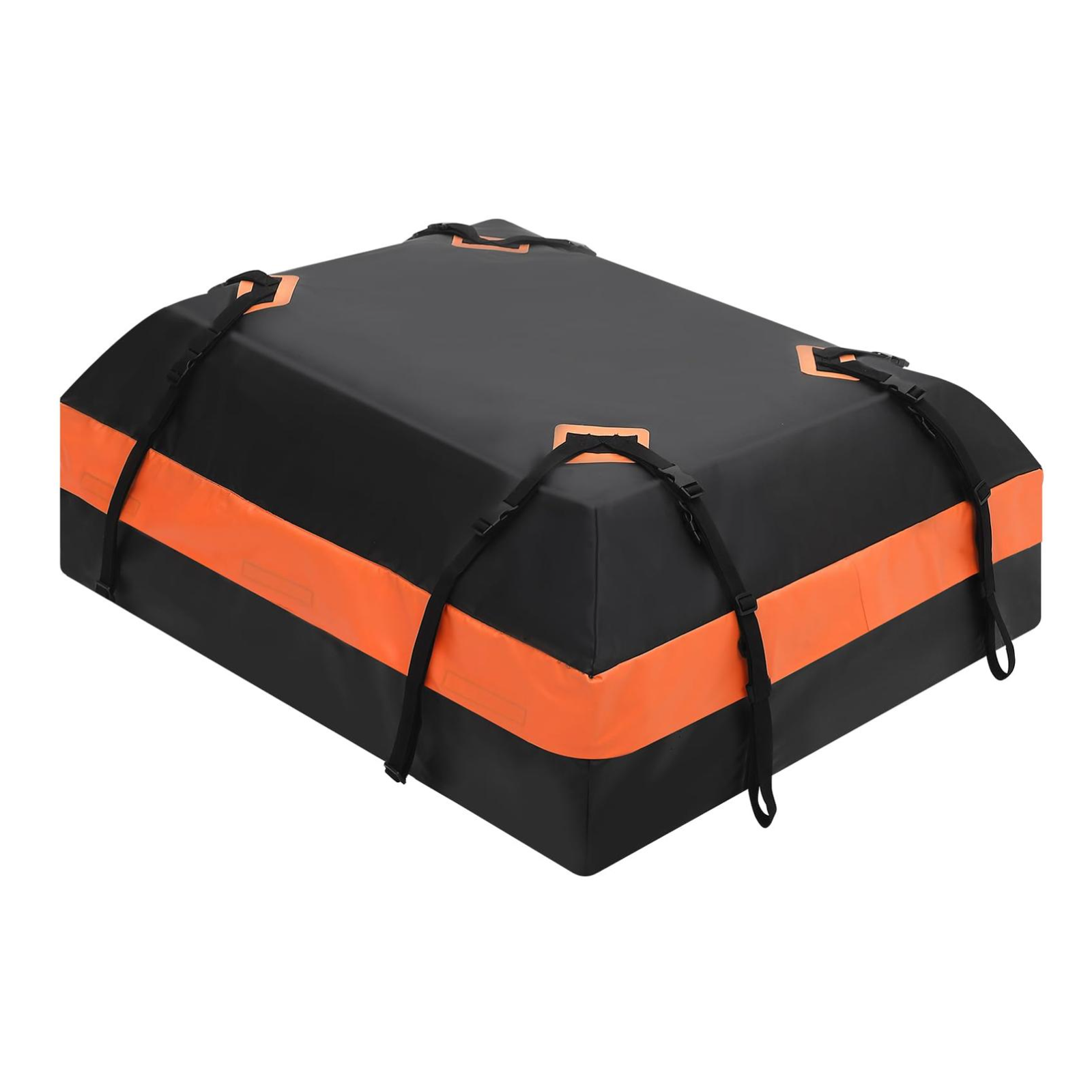 Garvee Car Rooftop Cargo Carrier Bag, 21 Cubic Feet Waterproof Roof Rack Bag, Fits All Cars with/without Rack, Large Storage, Black