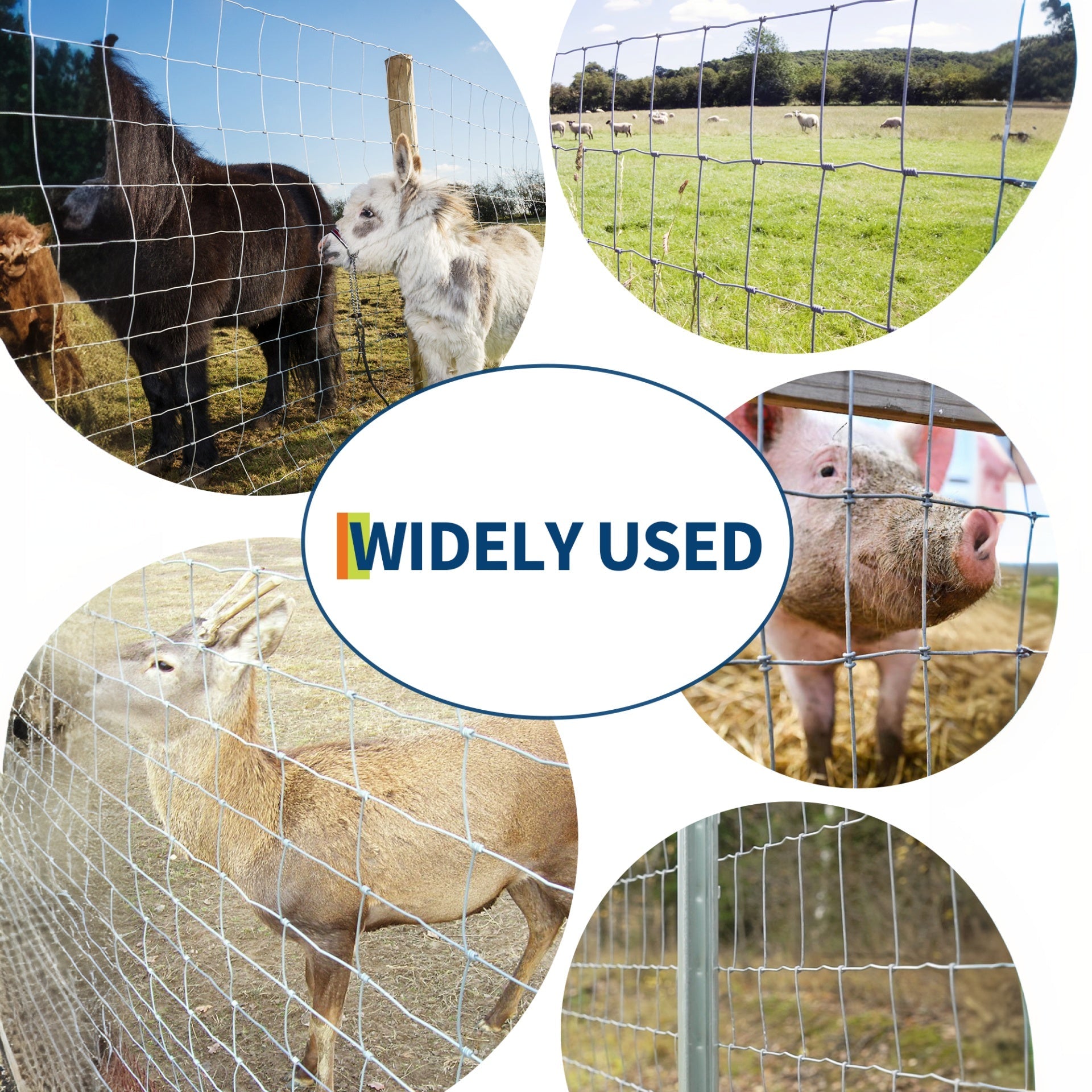 Garvee 5'x328' Cattle Fence - 15-Gauge Galvanized Steel, Welded Mesh w/Reinforced Joints for Livestock & Garden Protection
