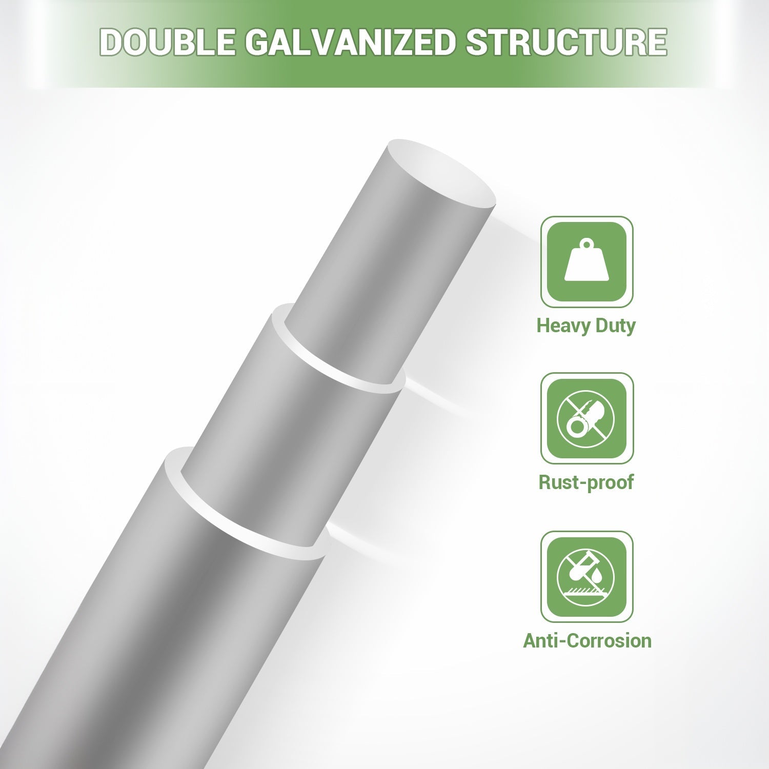 Garvee Cattle Farm Fence Galvanized Wire 4x 164ft Durable Welded Steel Reinforced Joints Easy Install Livestock Protection Yard