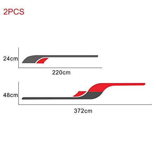 Garvee 4pcs Vinyl Graphics Decals Stickers Caravan Trailer Camper Auto Car Decoration