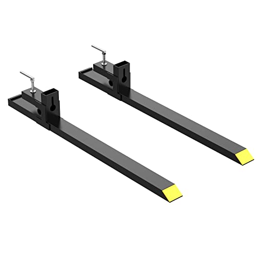 Garvee 1500lbs 43" Clamp-on Pallet Forks for Skidsteer & Tractor