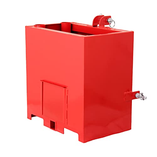 Garvee 800lbs 3 Point Hitch Ballast Box, 5cu.ft Volume for Tractors