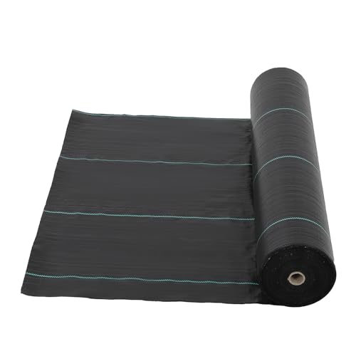 Garvee 3.2oz 6ft x 300ft Heavy Duty Weed Barrier Landscape Fabric – Premium Ground Cover for Superior Weed & Erosion Control