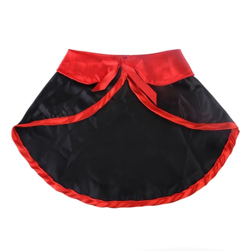Garvee Halloween Costume Cat Cloak with Devil Horn Hat Funny Witch Cape Cute Cat Dog Clothes for Halloween Cosplay Party Suit L