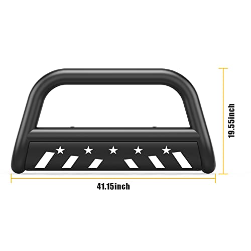 Garvee Alloy Steel Bull Bar for 2007-2021 Tundra, Front Bumper, Black