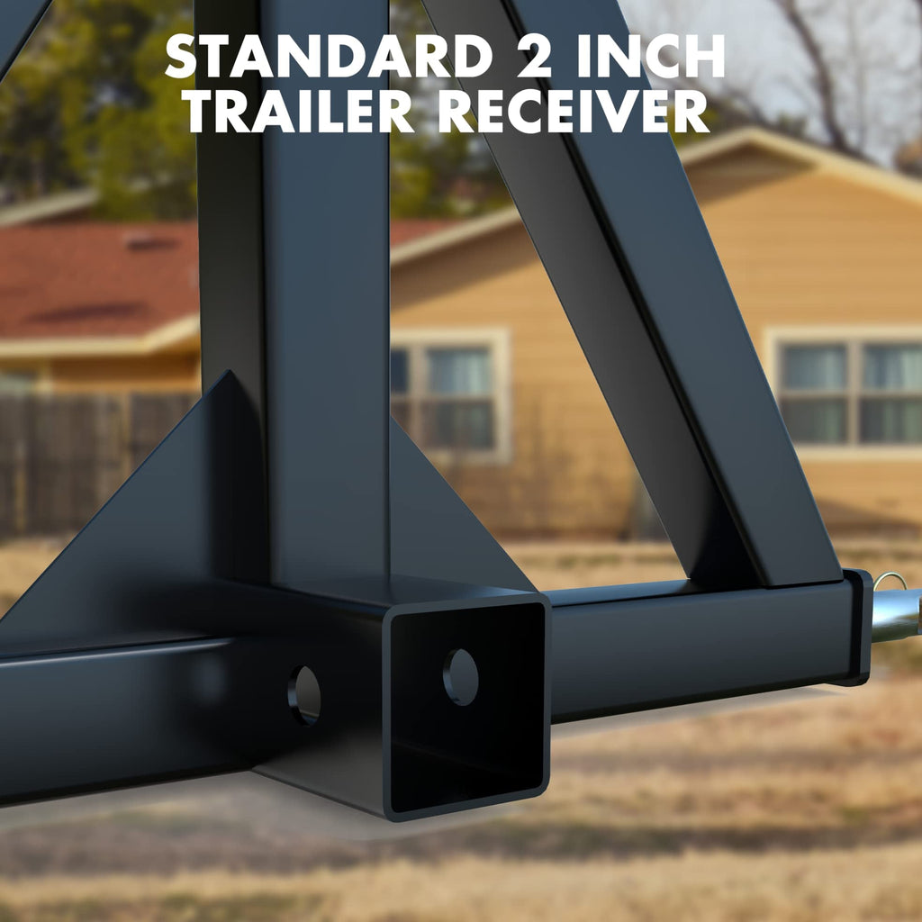 Garvee 3 Point Hitch 2 Inch Receiver Trailer Hitch Category 1 Heavy Duty Tractor Compatible for Kubota, John Deere, BX, LM25H, Cat, WLM Tractor, NorTrac, Yanmar, Kioti