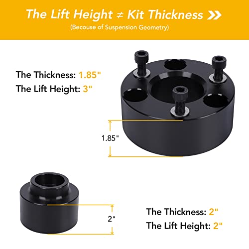 Garvee Front 3 Inch+ Rear2 Inch Leveling Kit for 1999-2022 Ram 1500