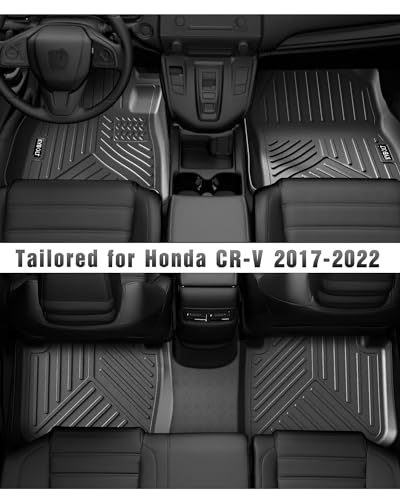 Garvee 2017-2022 Honda CR-V TPE All-Weather Floor Mats, Front & Rear