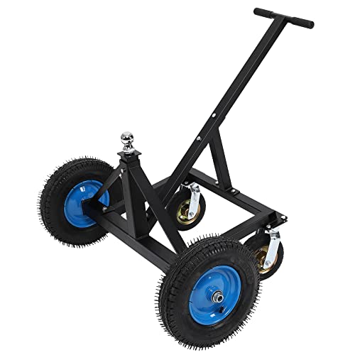Garvee Adjustable Trailer Dolly, with 1500lbs Load Capacity, Durable Carbon Steel Trailer Mover with 25.5''-34.6'' Adjustable Height, Ideal for Moving Boat Trailers/Utility/Cargo Trailers/RV Trailer