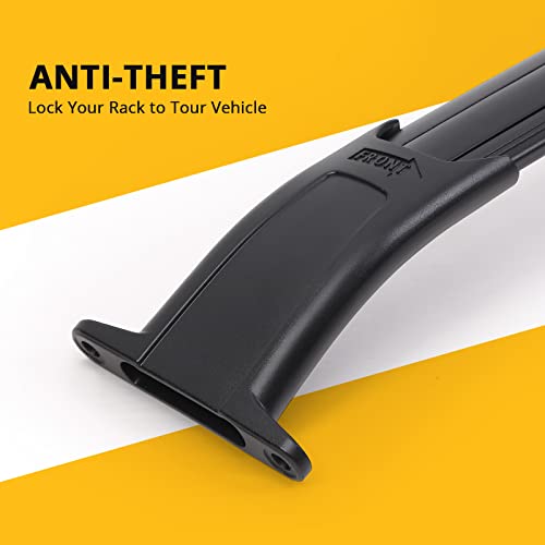 Garvee Car Roof Rack Cross Bars for 2015-2020 Chevrolet Suburban & Tahoe – Aluminum Replacement with Grooved Side Rails for Cargo, Kayak, Bike & Snowboard