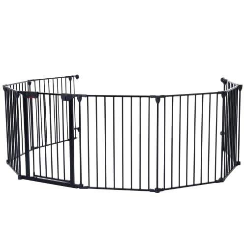 Garvee 200" Dog Gate for Doorways Stairs, Adjustable Safety Door with Child Proof Double Locking System, Baby Gate Extra Wide, Christmas Tree Fence Door