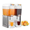 GARVEE 36L (9.6 Gallon) Commercial Juice Dispenser, 2 Tanks 280W, Stainless Steel Beverage Dispenser for Multi-Occasion Use