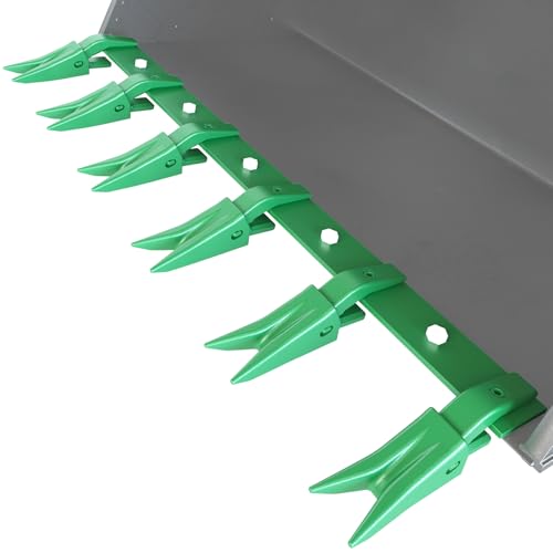 Garvee Bucket Tooth Bar, 49'', Heavy Duty Tractor Bucket Teeth Bar for Sub-Compact Tractor Loader, 4560 Lbs Load-Bearing, Fits Bucket Cutting Edges Sized 1/2" or Less with Effortless Installation