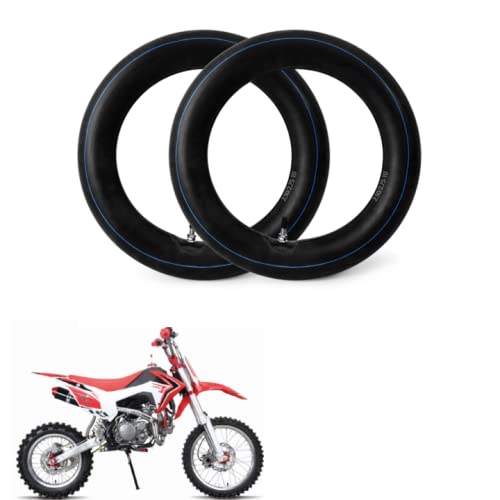 Garvee 2PCS 2.75/3.00-21 Shradler Valve Dirt Bike Inner Tube, 80/100-21 Replacemen Inner Tubes Fits Motorcycle with 21" Tire Compatible with CR250R 450R 500R XR 200 250 Yamaha YZ125 TTR230 TTR250 - 2.50/2.75-10