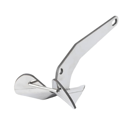 Garvee 11LBS Boat Anchor, 316 Stainless Steel Delta-Style Anchor, Heavy Duty Wing Style Triangular Anchor, Boats from 15'-30'