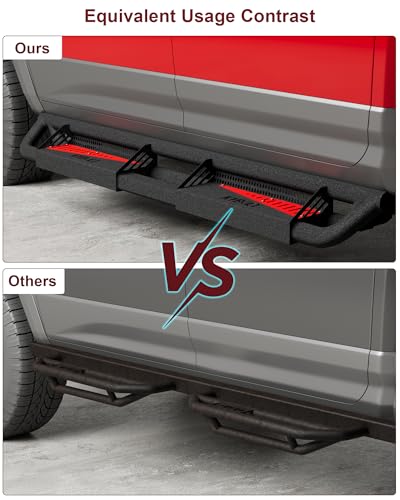 Garvee Running Boards Compatible with Dodge Ram 1500 2009-2018 Crew Cab,2019-2023 Ram 1500 Classic, 2010-2024 Ram 2500/3500,Powder Coated Bolt-on Side Steps Nerf Bar
