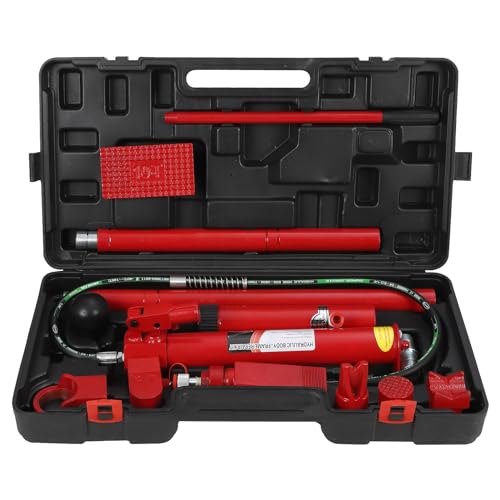 Garvee 4 Ton Porta Power Hydraulic Kit + 20-Ton Hydraulic Pump + Leak-Free System + TPU Seal + Electrostatic Powder + Auto Body Frame Repairs