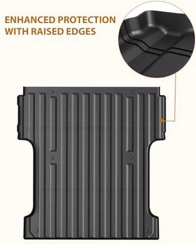 Garvee Truck Bed Mat for 2022 2023 2024 Nissan Frontier Crew Cab Pro-X and SL 5 Feet(58.9 inches) Bed, All Weather TPE Heavy Duty Pickup Bed Liner Cargo Mat