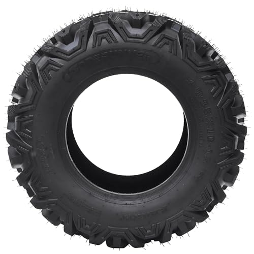 Garvee 19x7-8 ATV Tires Set of 2, All Terrain 4PR Quad UTV Go Kart Golf Cart Off-Road Mud Trail Tire, Durable 4-Ply, Enhanced Shoulder Traction, Black