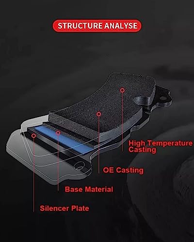 Garvee Premium Ceramic 4Pcs Front Pads for 03-08 Corolla Replacement