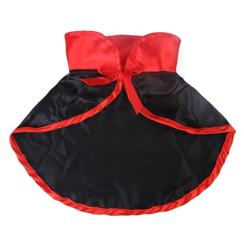 Garvee Halloween Costume Cat Cloak with Devil Horn Hat Funny Witch Cape Cute Cat Dog Clothes for Halloween Cosplay Party Suit L