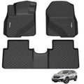 Garvee Custom Fit Floor Mats Compatible with 2017-2022 Honda CR-V, Black TPE All-Weather CRV Car Floor Liners, Front & Rear Row Set