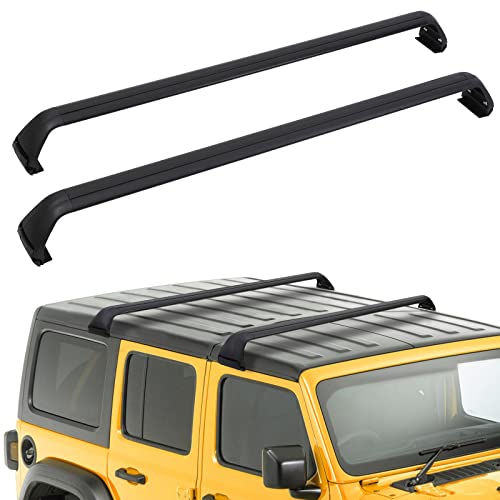 Garvee Roof Rack Bars for 2007-2023 Wrangler JK JL, Grooved Rails Fit