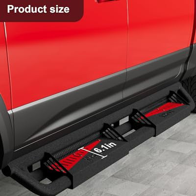 Garvee Running Boards Compatible with Dodge Ram 1500 2009-2018 Crew Cab,2019-2023 Ram 1500 Classic, 2010-2024 Ram 2500/3500,Powder Coated Bolt-on Side Steps Nerf Bar